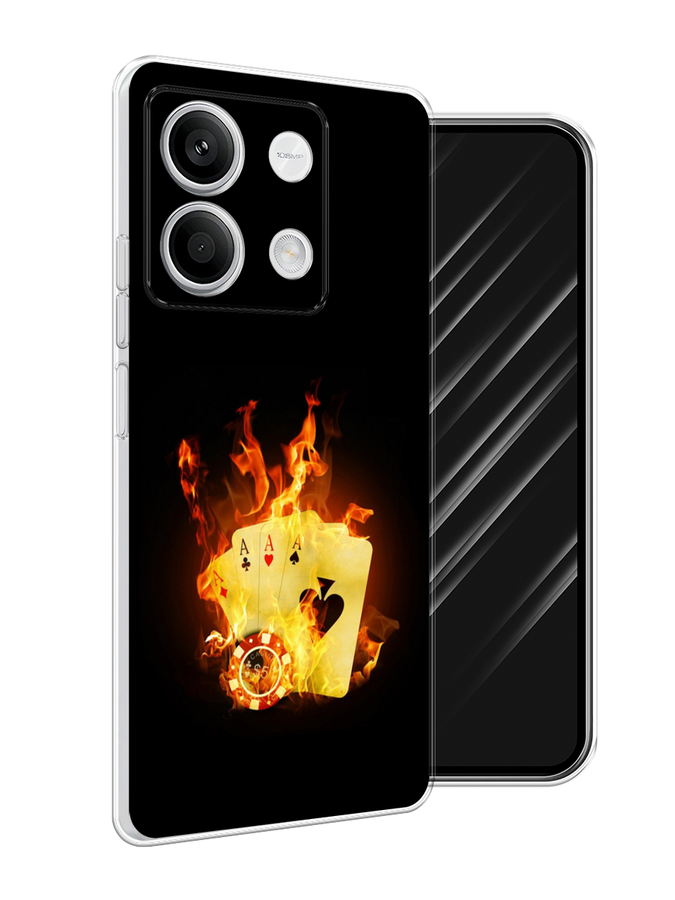 

Чехол Awog на Xiaomi Redmi Note 13 5G "Горящие карты", Черный;оранжевый, 320050-1