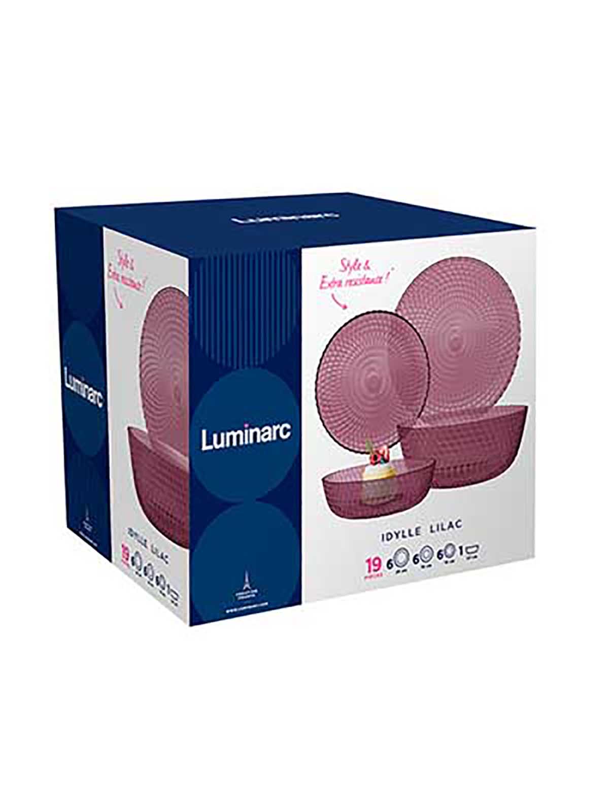 

Сервиз столовый Luminarc, стекло, 19 пр, на 6 персон, Красный