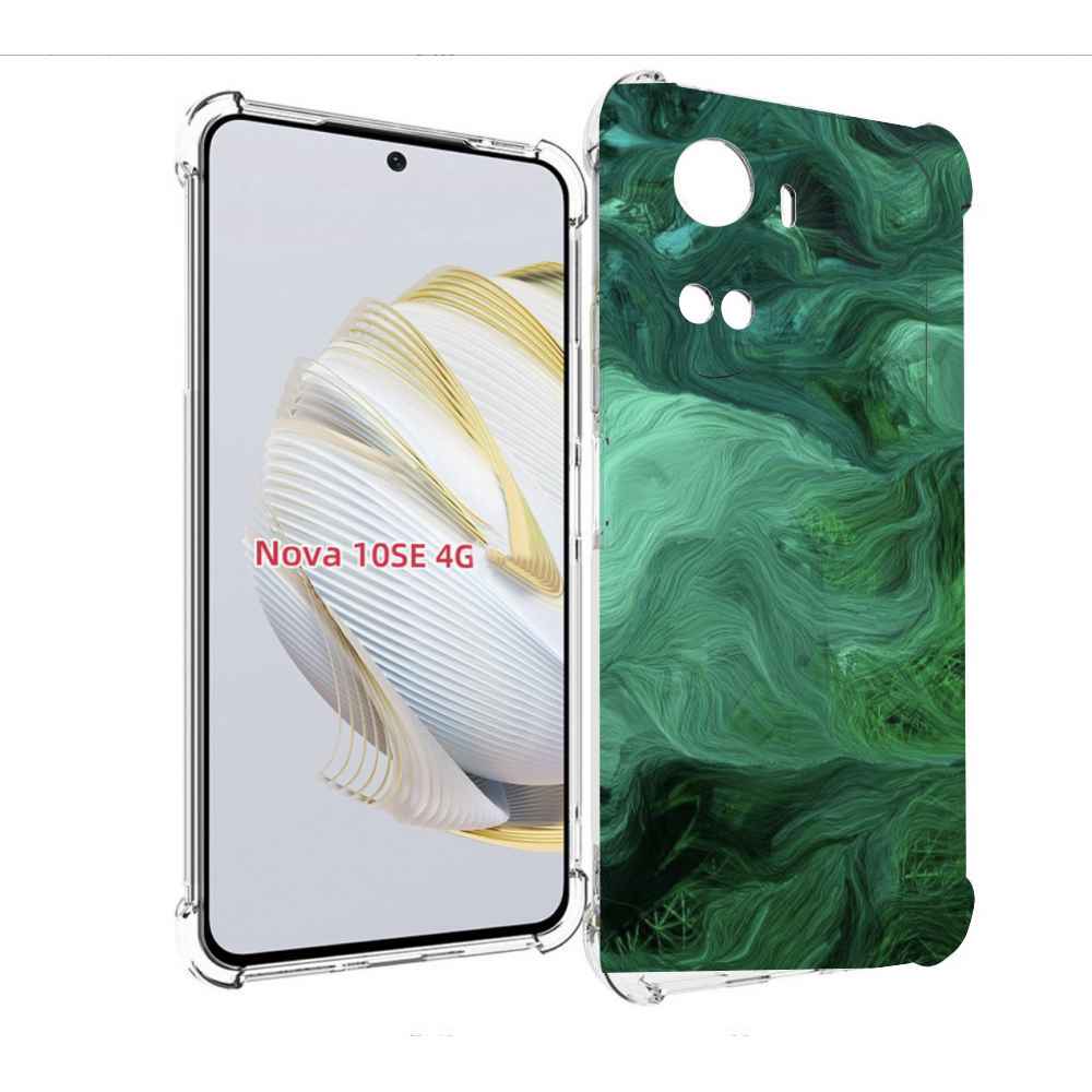 

Чехол MyPads зеленые нити для Huawei Nova 10 SE, Прозрачный, Tocco