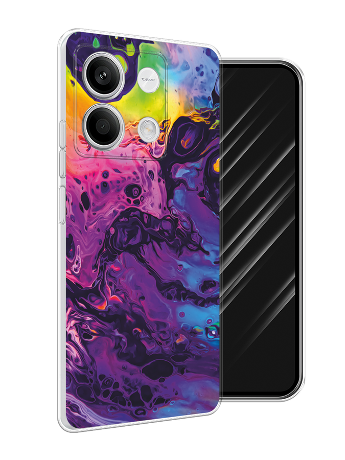 

Чехол Awog на Xiaomi Redmi Note 13 5G "ACID fluid", Бордовый, 320050-1