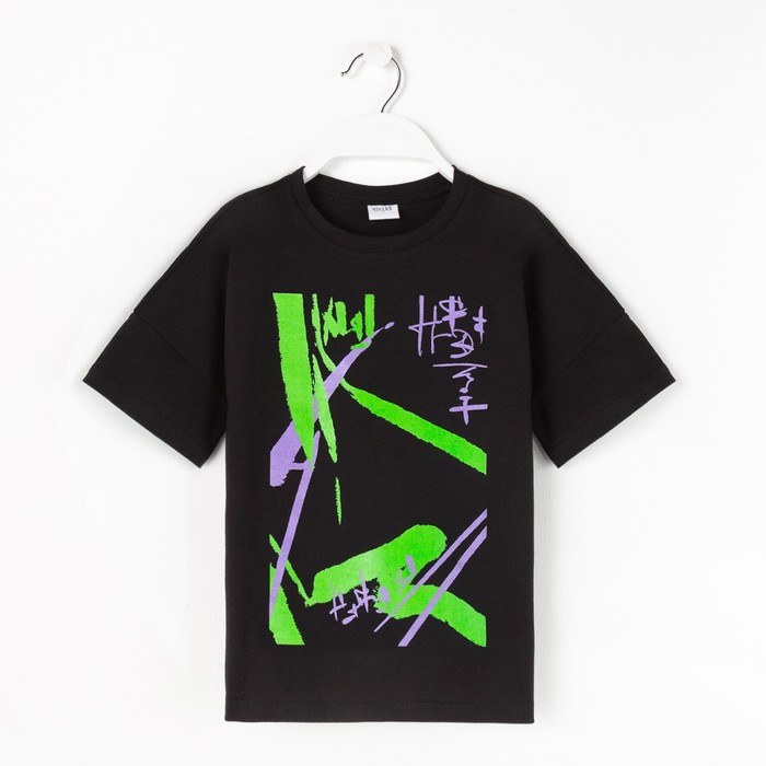 

Футболка детская MINAKU Graffiti, цвет чёрный, рост 134, Черный, MINAKU: Exclusive print