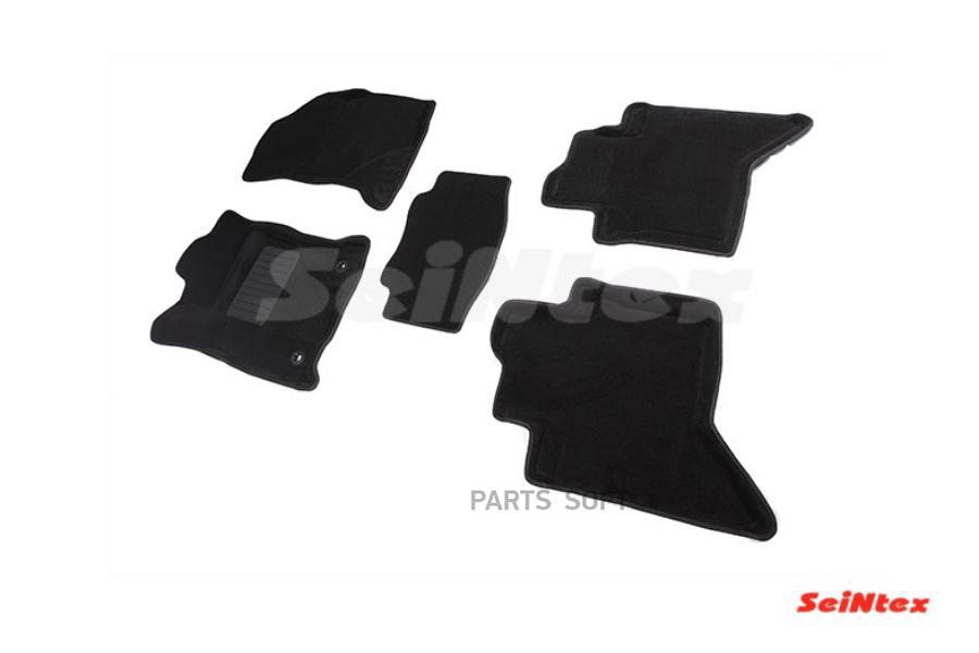 

Ворсовые 3D коврики в салон Seintex для Toyota Hilux VIII 2015-н.в. (черные, 88366)