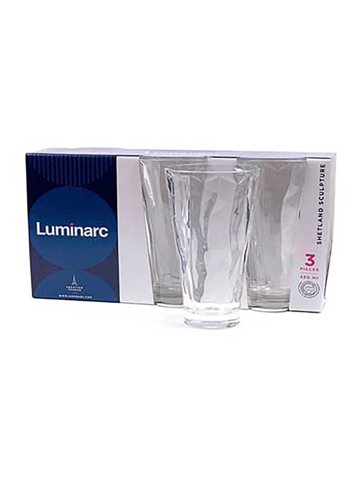 

Стаканы Luminarc Шетланд, стеклянные, 350 мл, 3 шт, Прозрачный