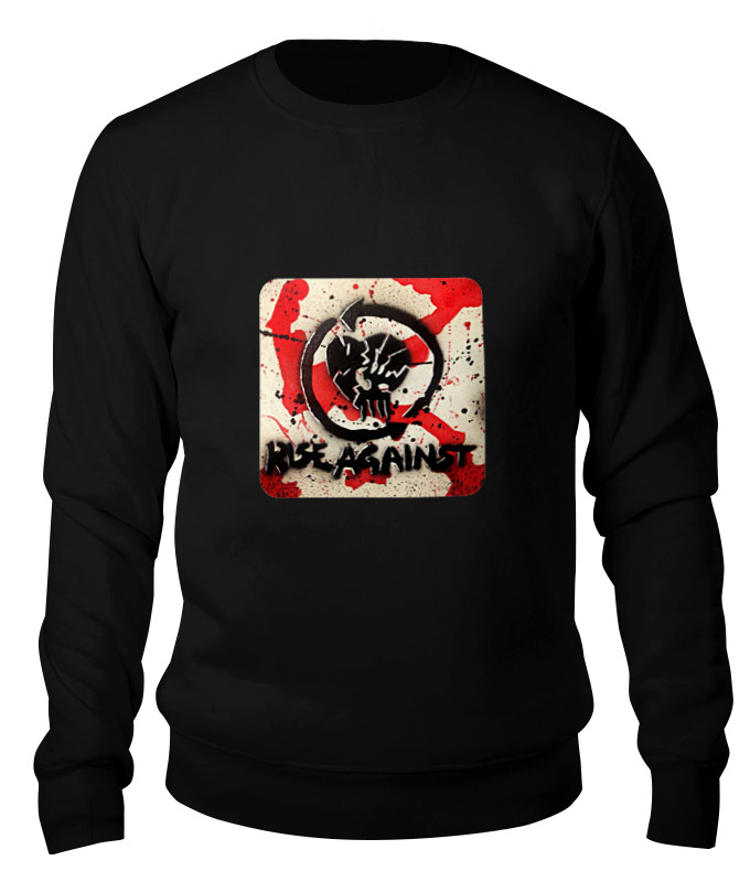 

Свитшот унисекс Printio Rise against - logo черный M, Rise against - logo