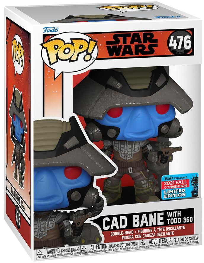 фото Фигурка funko pop! bobble star wars bad batch cad bane with todo 360 nycc21 (exc) 55912