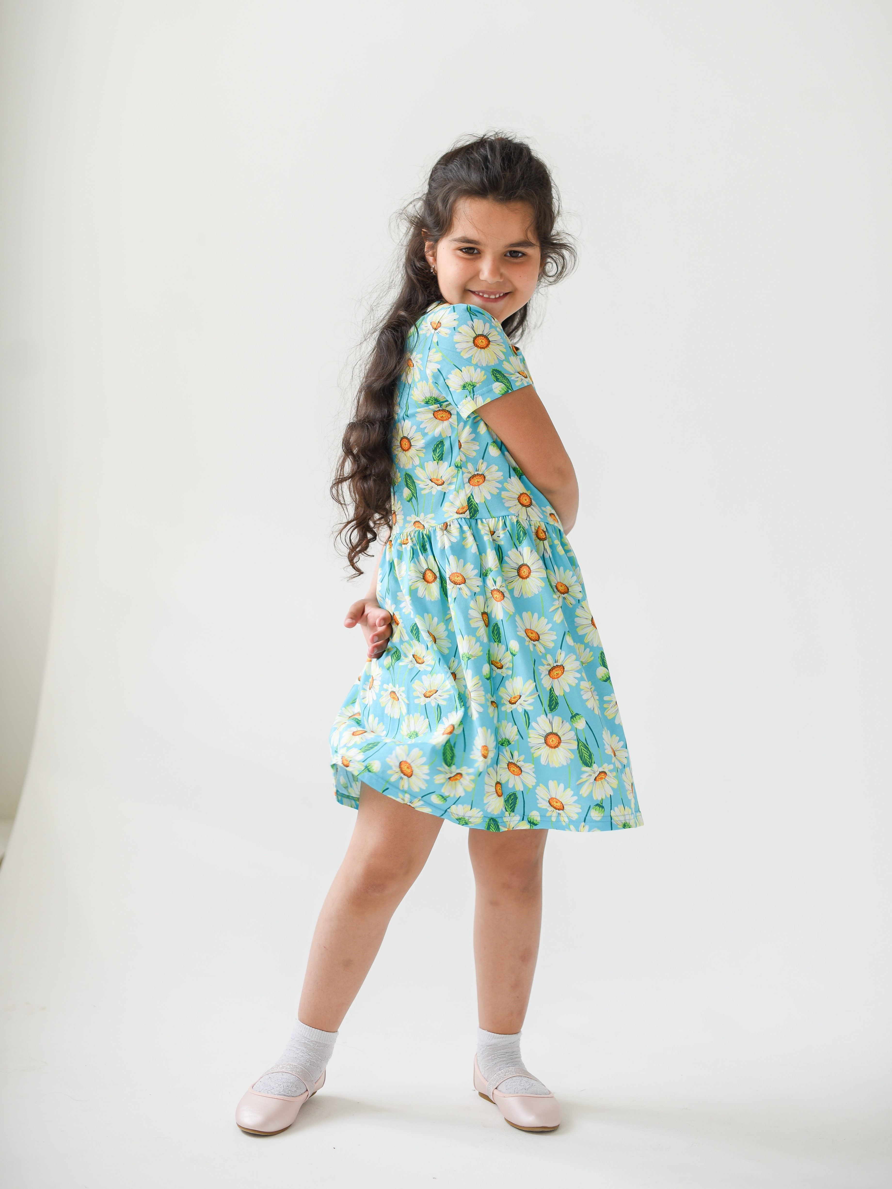 Платье детское; сарафан детский LikeRostik 1116, голубой, размер 110