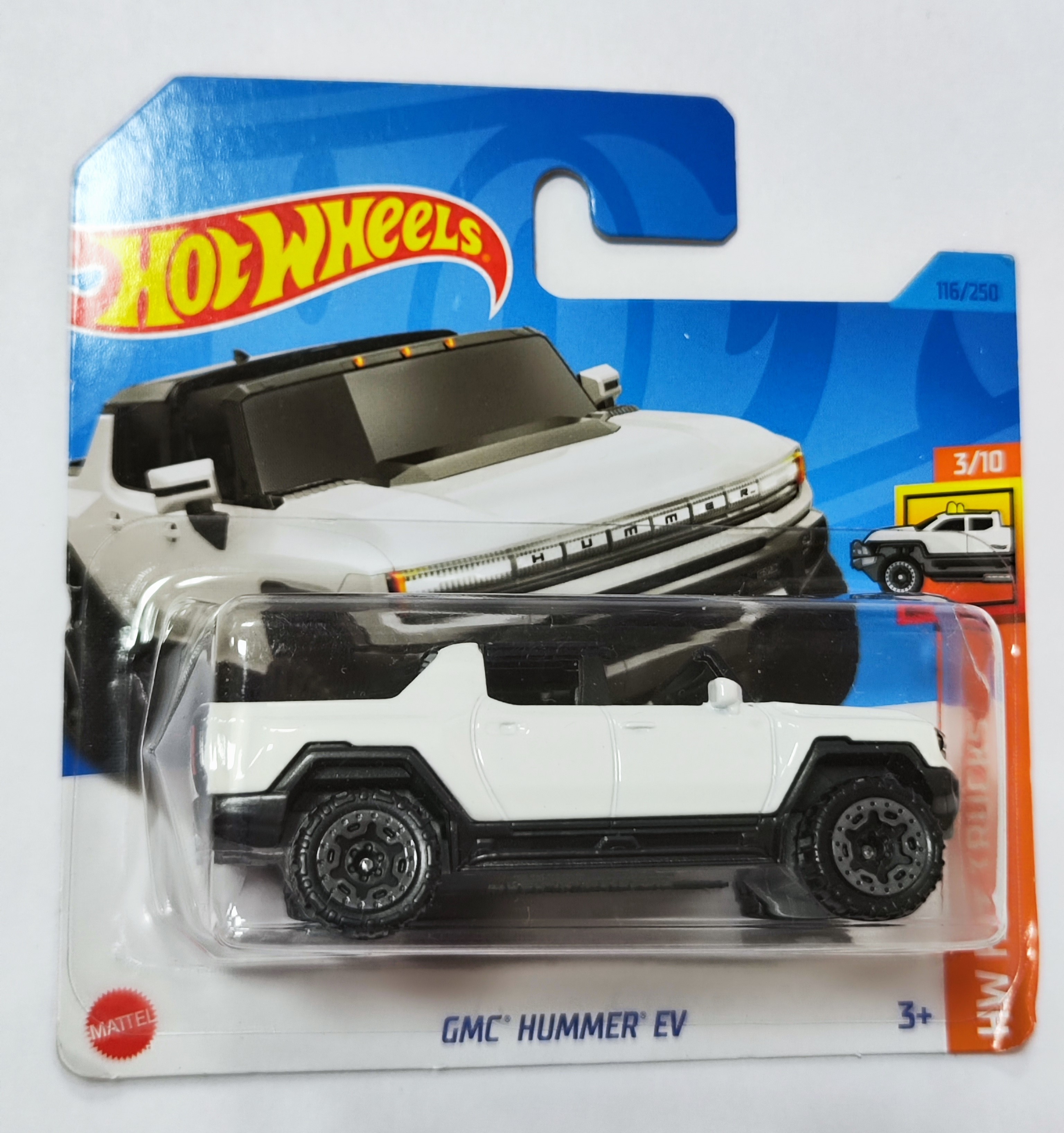 Машинка базовой коллекции Hot Wheels GMC HUMMER EV белая 5785 HKJ00