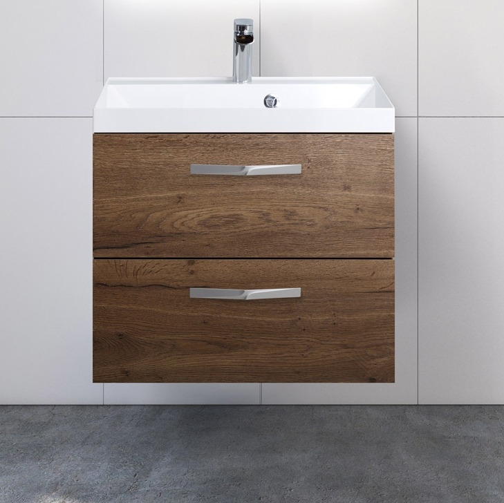 

Тумба с раковиной BelBagno Aurora 60 rovere tabacco, Белый