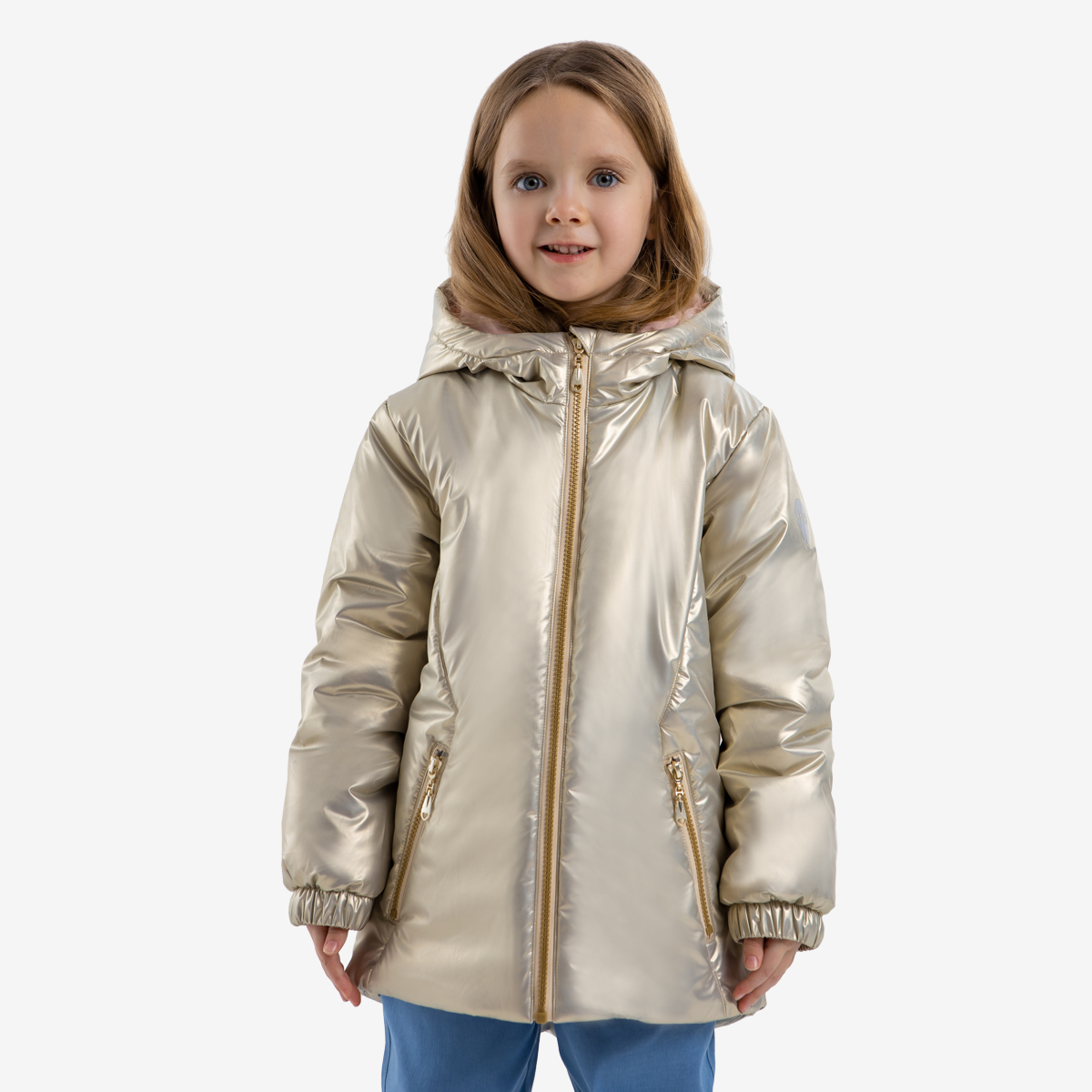 Куртка детская Kapika JKGCK06-T0, цвет бежевый, размер 110