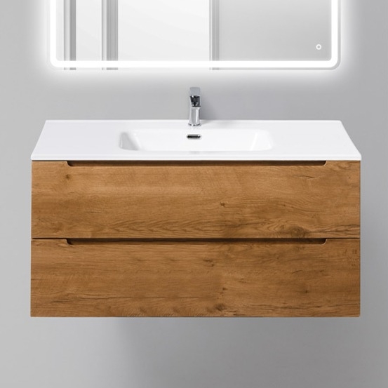 

Тумба с раковиной BelBagno Etna 100 rovere nature, Белый