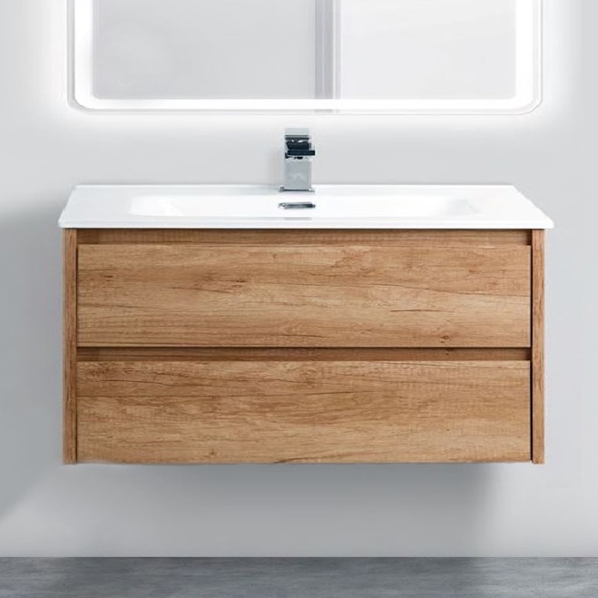 

Тумба с раковиной BelBagno Kraft 39 80 rovere nebrasca nature, Белый