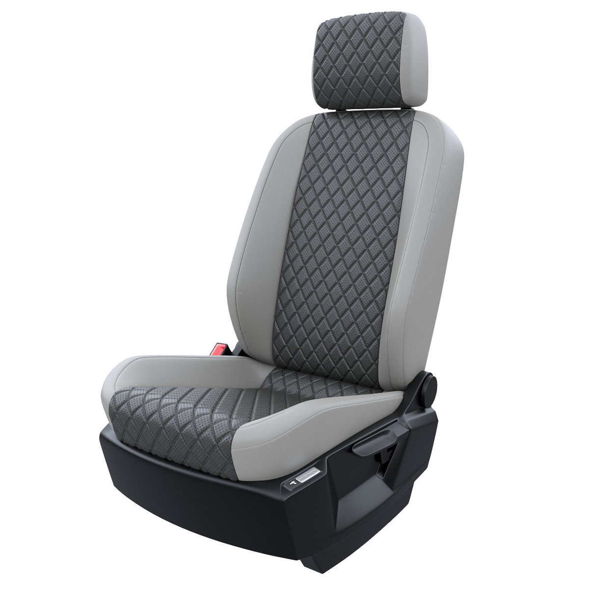 

Чехлы на сиденья Чехлы.ру Фиат Добло 2 экокожа с ромбом серый и темно-серый 4393AV855FT, 165