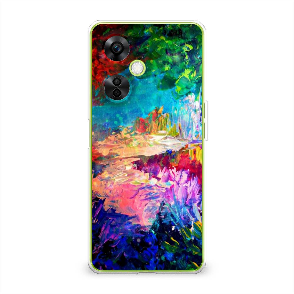 

Чехол на OnePlus Nord N30 5G "Лес-гуашь", Синий;розовый;зеленый, 153950-4