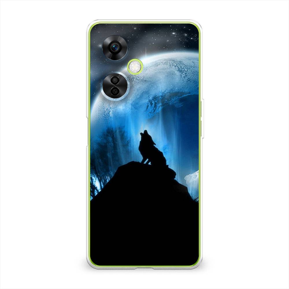 

Чехол на OnePlus Nord N30 5G "Волк 2", Синий;черный;белый, 153950-1
