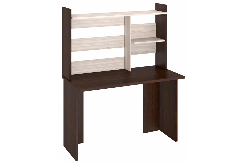 

Стол Мэрдэс СКЛ-Прям120+НКЛ-120 без тумбы с надстройкой wenge/caramel