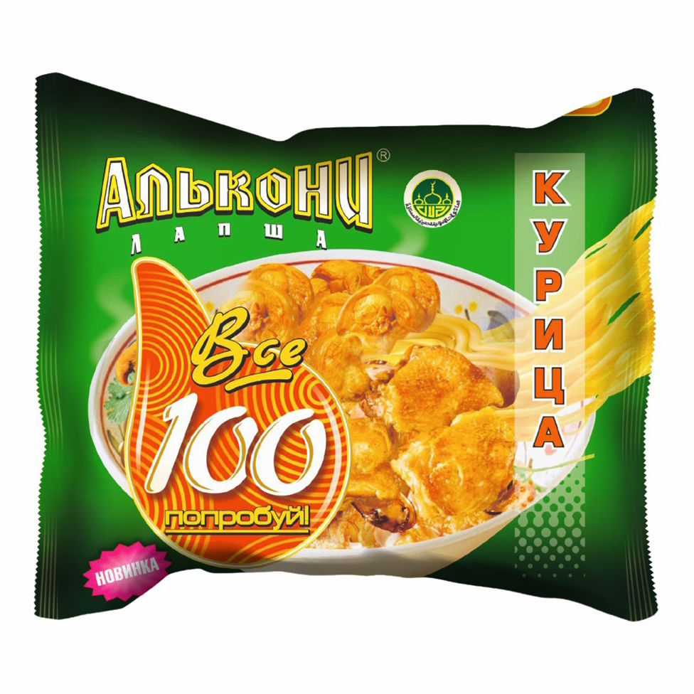 

Лапша Алькони с курицей быстрого приготовления 100 г