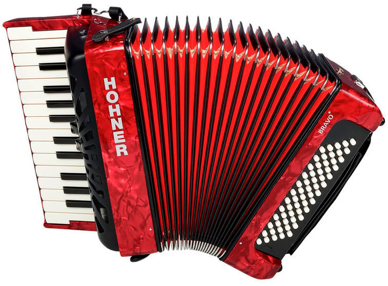 

Аккордеон Hohner The New Bravo II 60 (A16971) red, The New Bravo II 60 (A16971) red