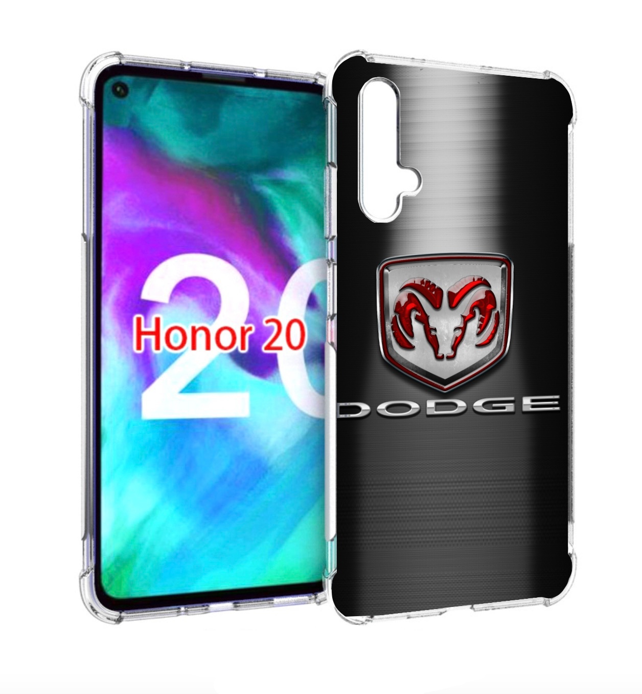 

Чехол бампер MyPads dodge додж 1 мужской для Honor 20 Honor, Прозрачный, Tocco