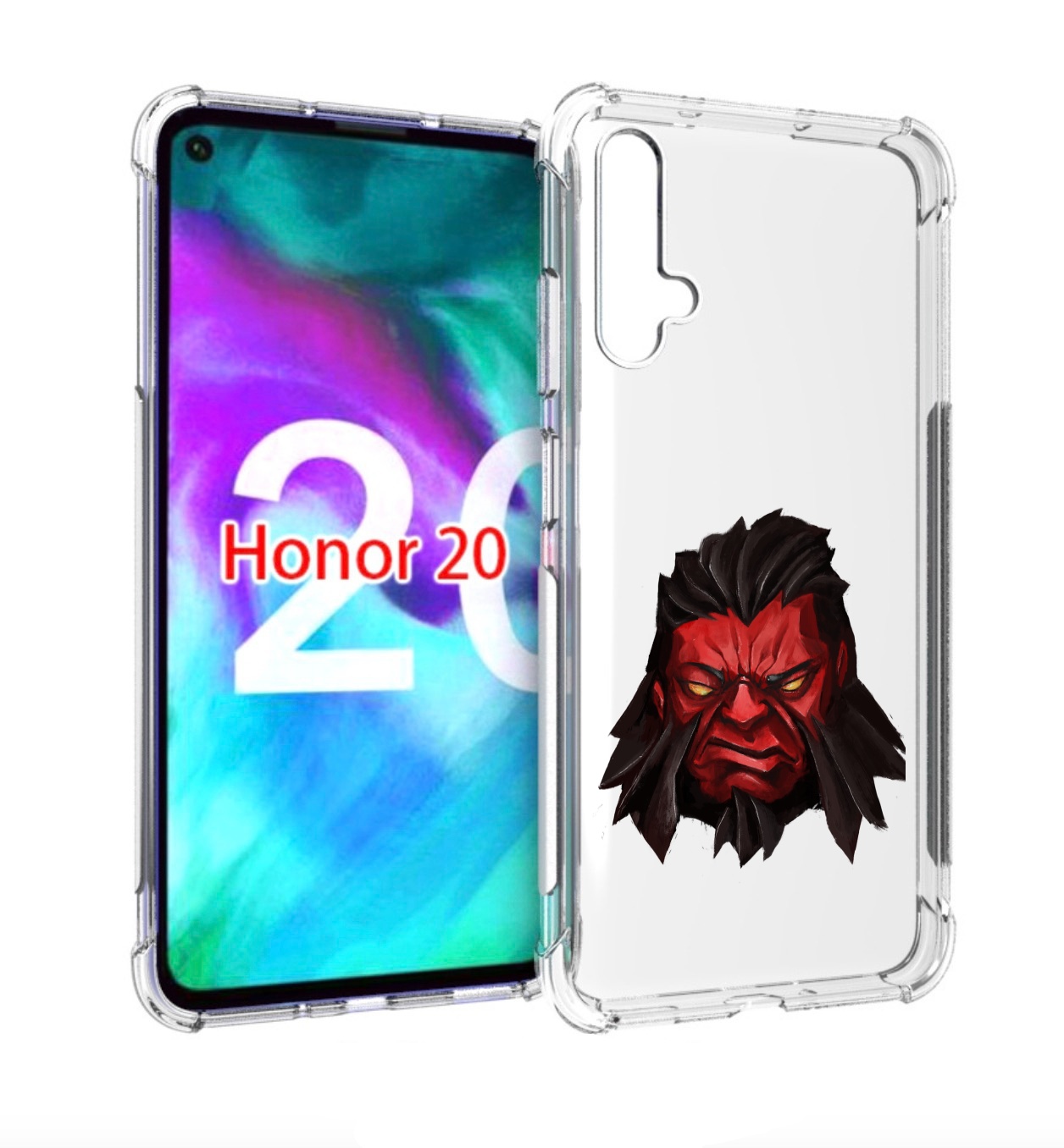 

Чехол бампер MyPads dota-2-axe для Honor 20, Прозрачный, Tocco