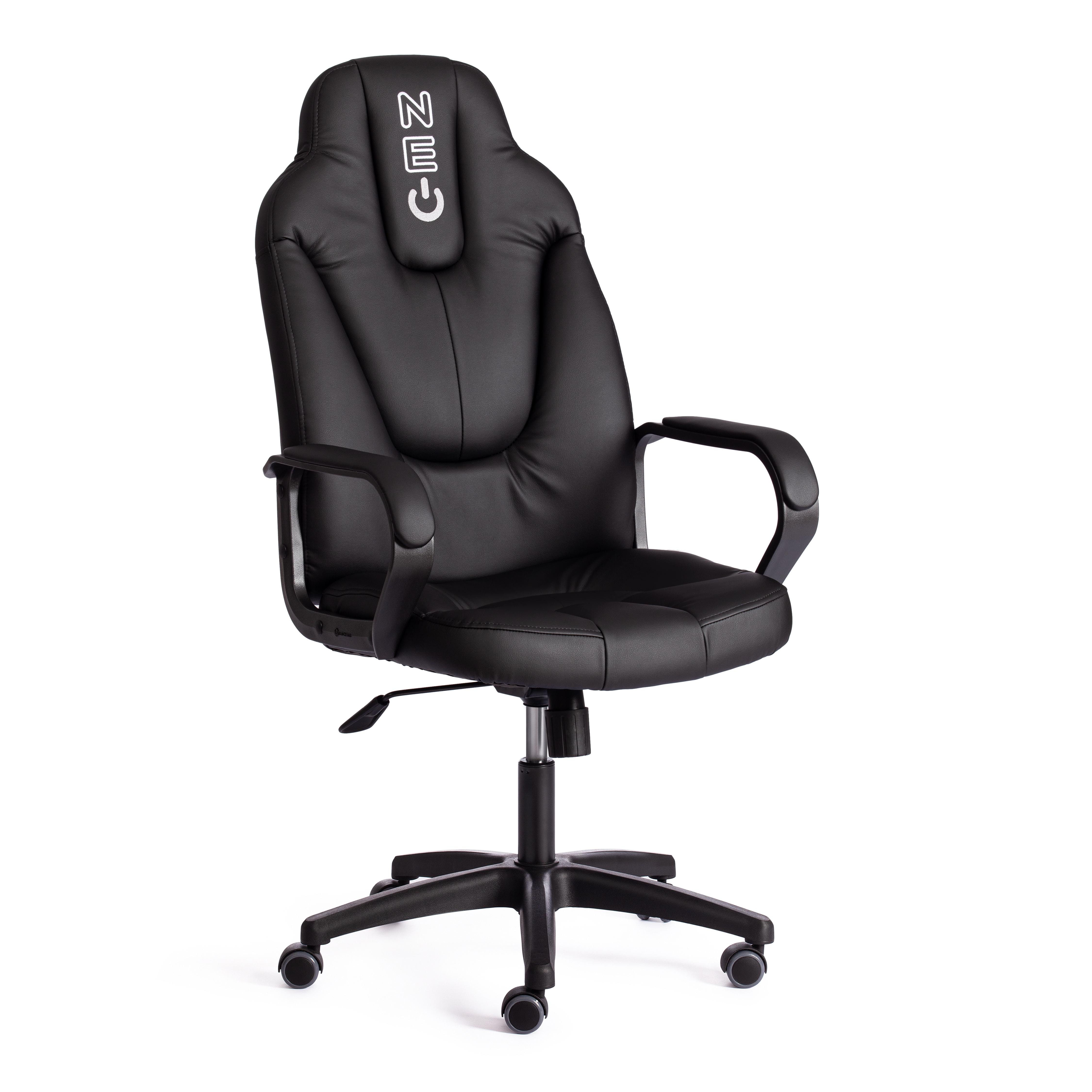 Кресло игровое компьютерное геймерское для пк Tetchair NEO черный кож/зам