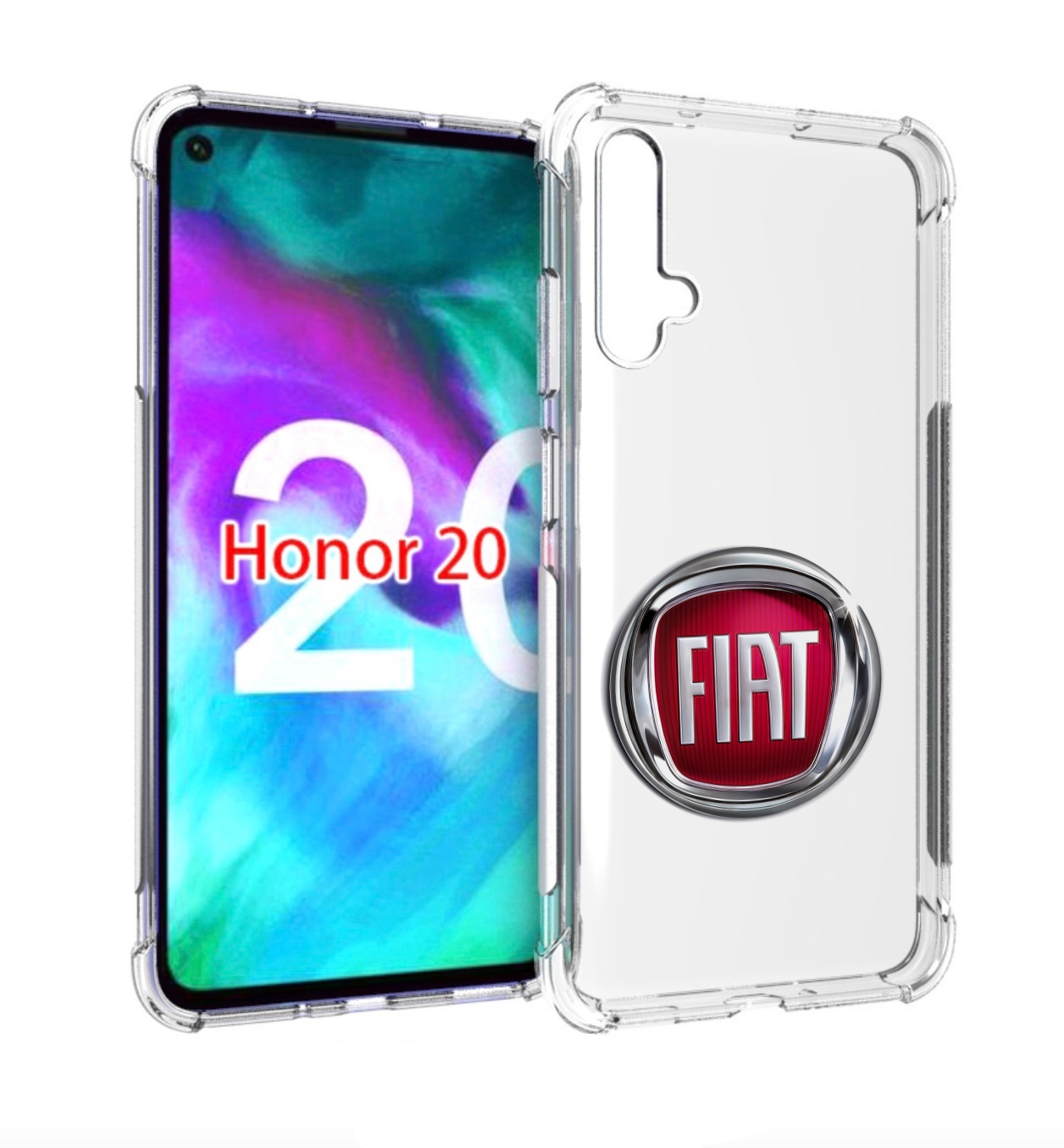 

Чехол бампер MyPads fiat-фиат мужской для Honor 20, Прозрачный, Tocco