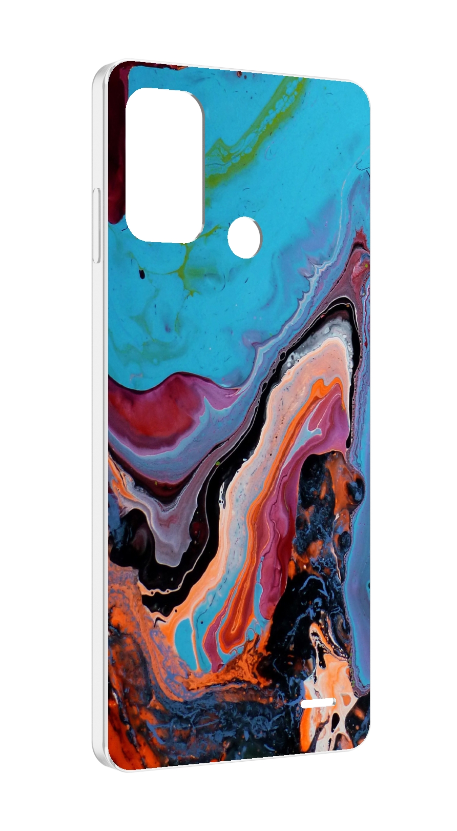

Чехол MyPads смешанные краски для ZTE Blade A52, Прозрачный, Tocco