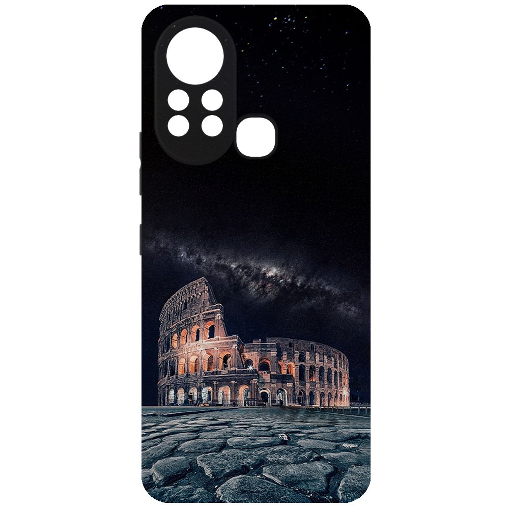 

Чехол-накладка Krutoff Soft Case Италия, Колизей для INFINIX Hot 11S черный