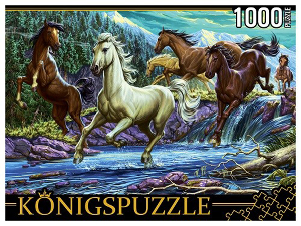 

Пазлы Konigspuzzle Ночные лошади, 1000 элементов ХK1000-4469, ХK1000-4469