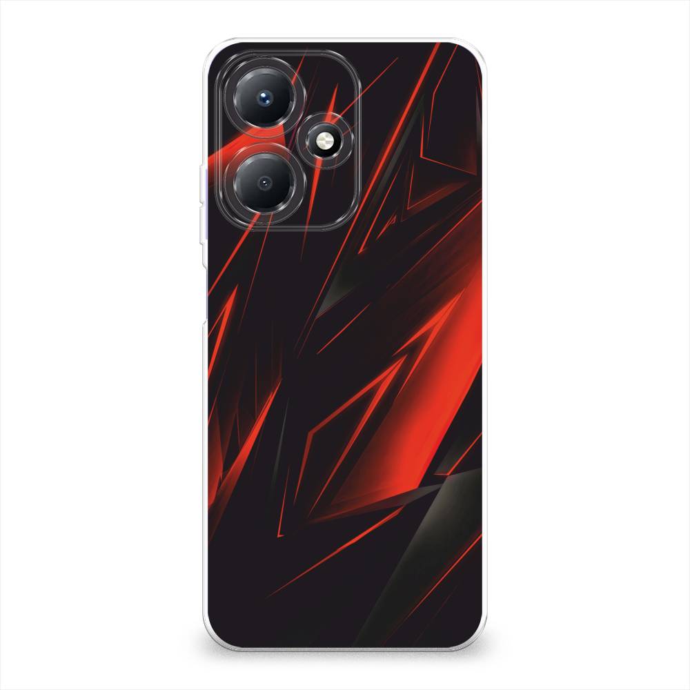 

Силиконовый чехол "Игровой фон" на Infinix Hot 30 Play, Черный;красный