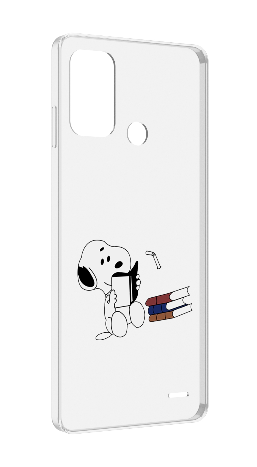 

Чехол MyPads собака-с-книжками для ZTE Blade A52, Прозрачный, Tocco