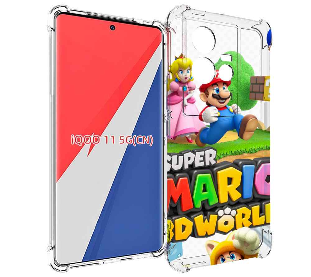 

Чехол MyPads Super Mario 3D World для Vivo iQOO 11, Прозрачный, Tocco