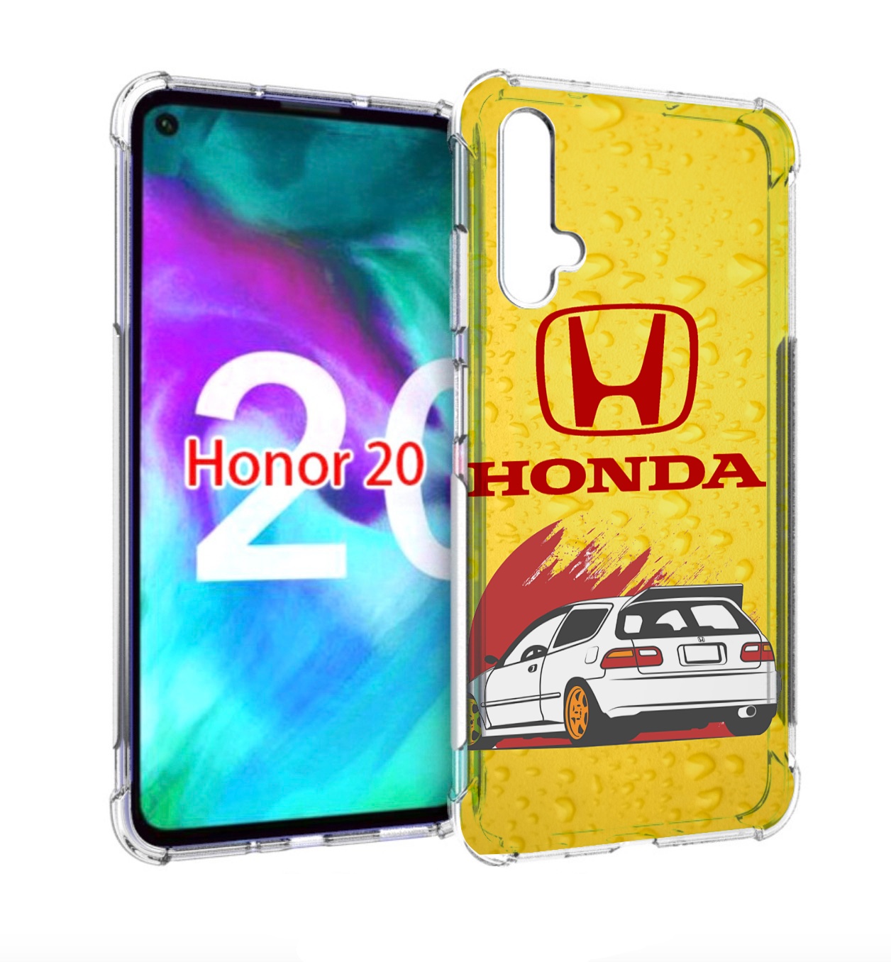 

Чехол бампер MyPads honda-motor для Honor 20, Прозрачный, Tocco