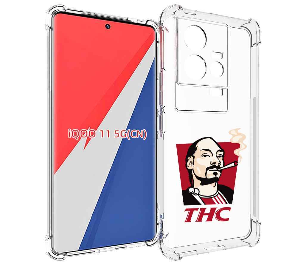 

Чехол MyPads THC для Vivo iQOO 11, Прозрачный, Tocco