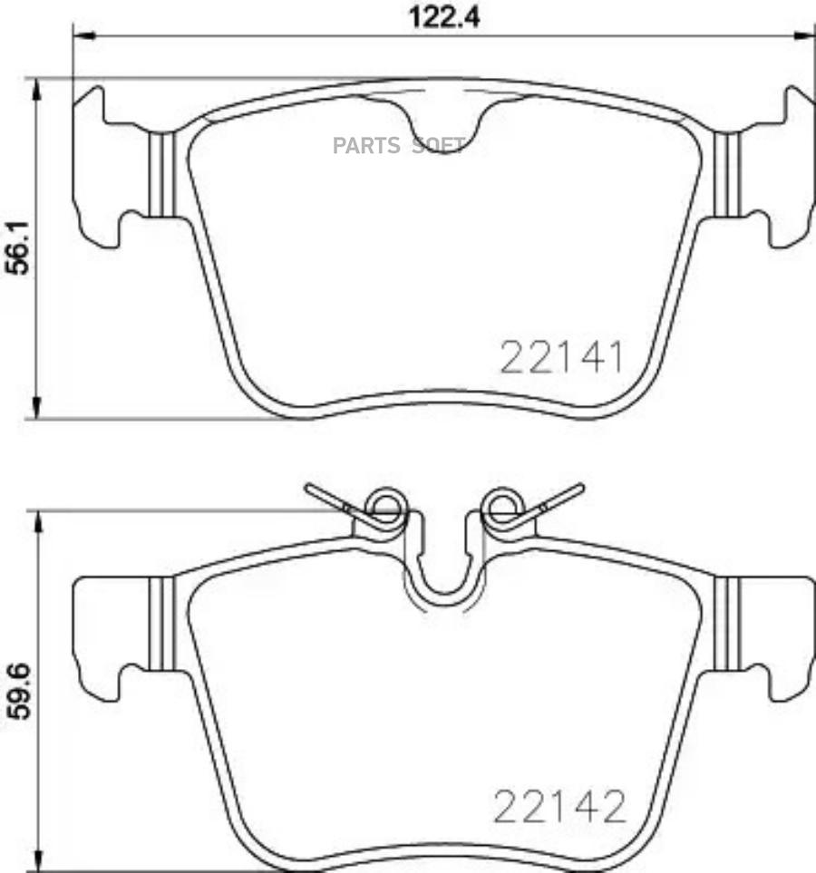 

Колодки тормозные задние JAGUAR XE/XF, LANDROVER Discovery/Range Rover Evoque, VOLV TEXTAR