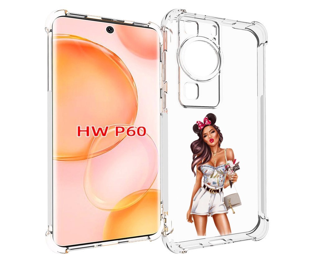 

Чехол MyPads Девушка-микки для Huawei P60, Tocco