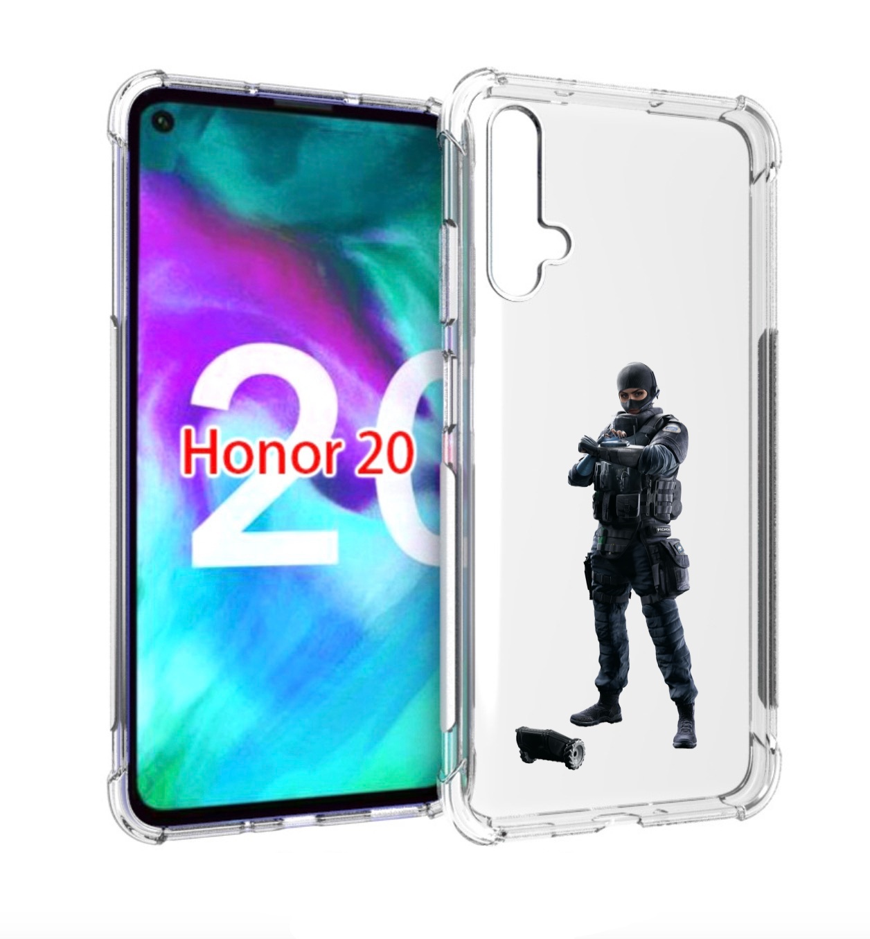 

Чехол бампер MyPads Tom-Clancy's-Rainbow-Six-1 для Honor, Прозрачный, Tocco