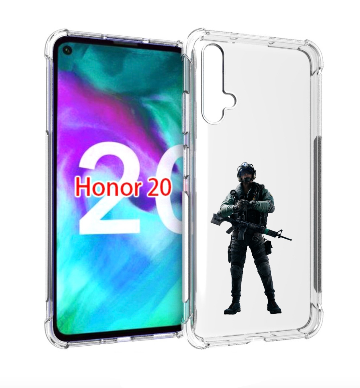 

Чехол бампер MyPads Tom-Clancy's-Rainbow-Six-2 для Honor, Прозрачный, Tocco