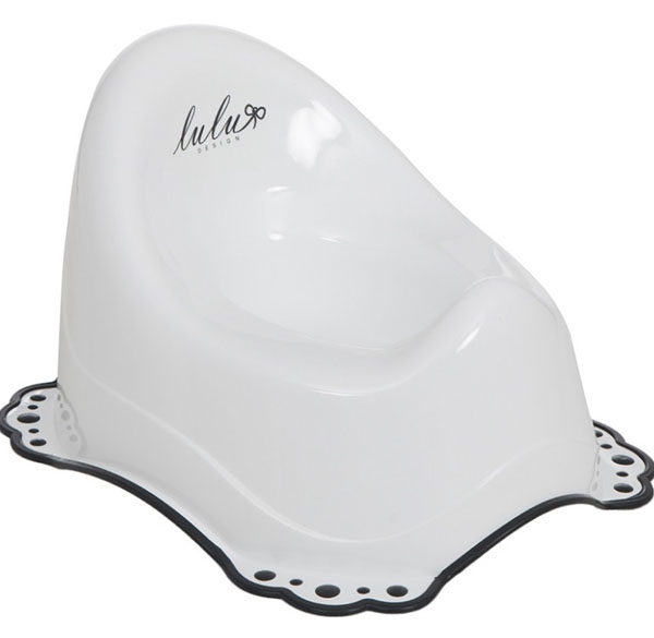 

Горшок антискользящий Lulu design цвет белый Lulu Design 3470, 3470