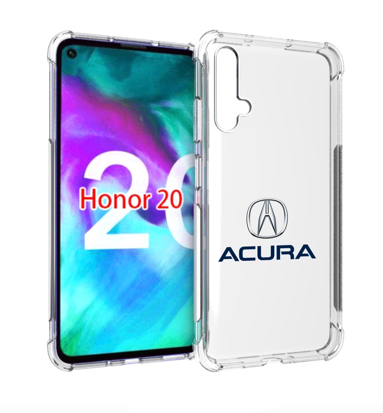 

Чехол бампер MyPads acura-акура-2 для Honor 20, Прозрачный, Tocco