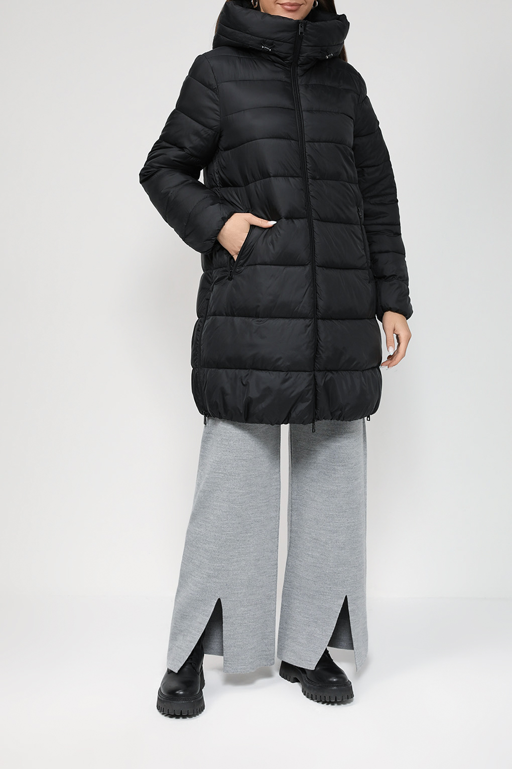 

Пальто женское Esprit Casual 073EE1G339 черное S, Черный, 073EE1G339