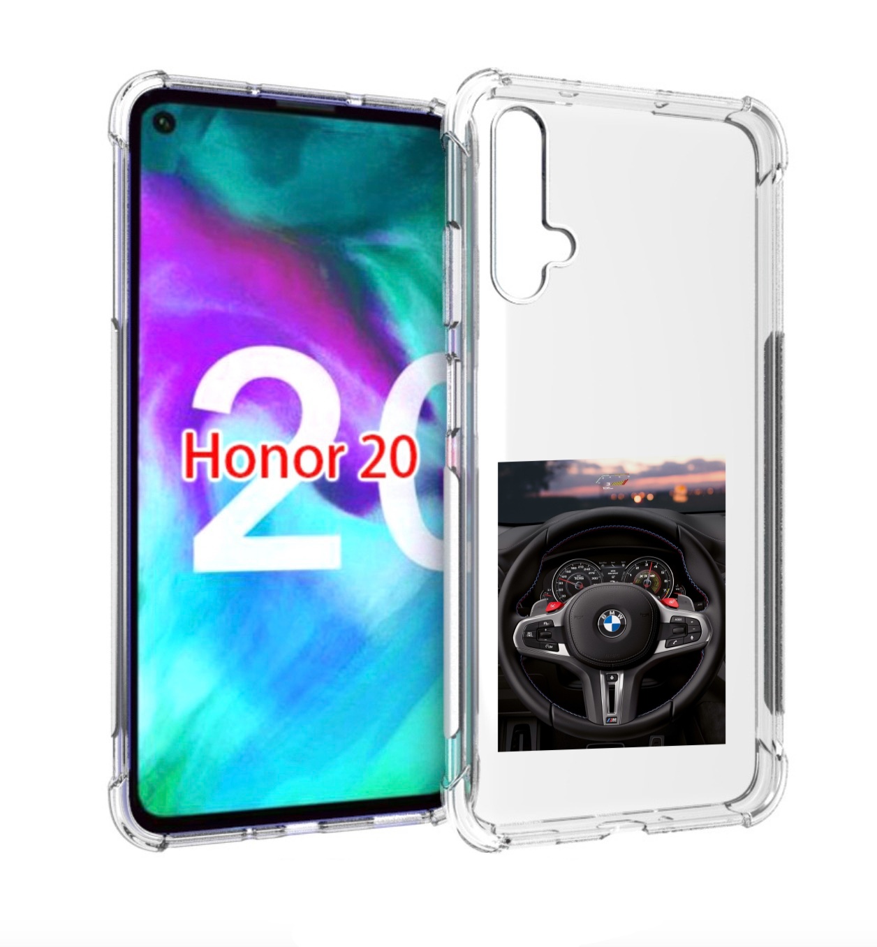 

Чехол бампер MyPads bmw 4 мужской для Honor 20, Прозрачный, Tocco