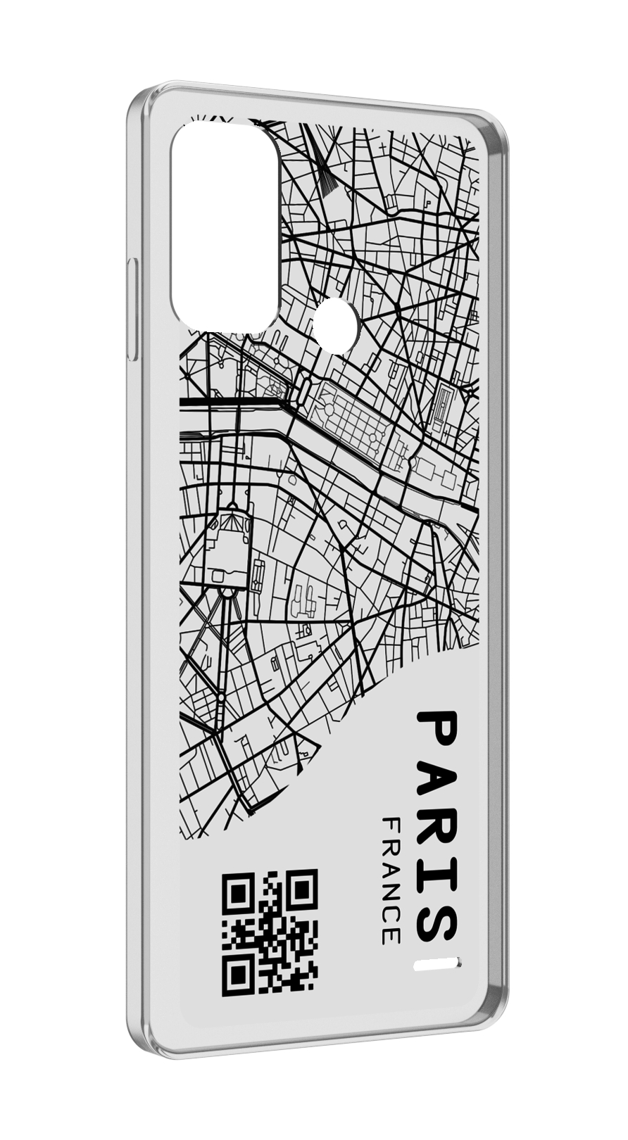 

Чехол MyPads схема-париж для ZTE Blade A52, Прозрачный, Tocco