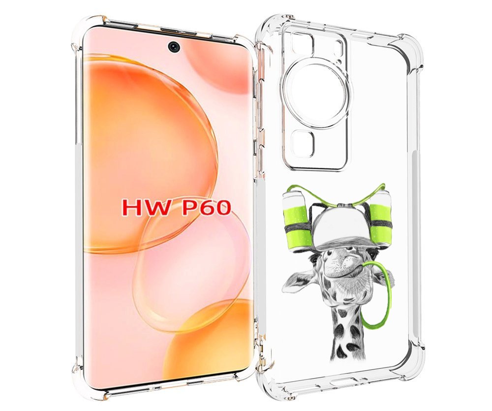 

Чехол MyPads Жираф для Huawei P60, Tocco