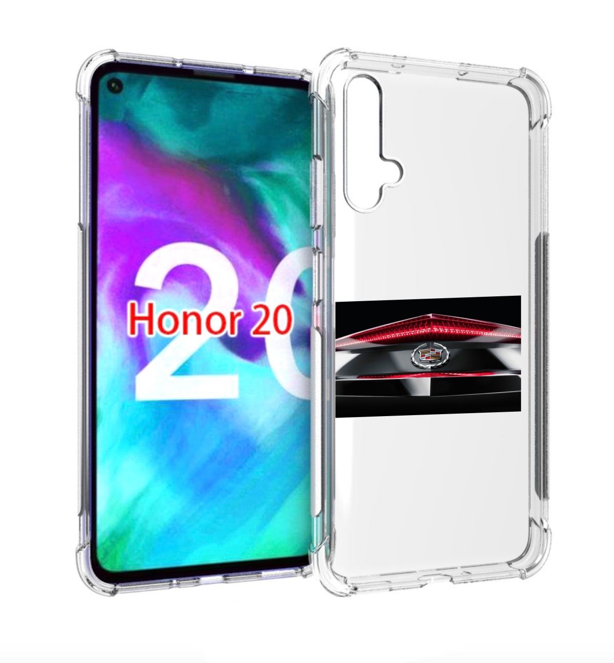 

Чехол бампер MyPads cadillac 3 мужской для Honor 20, Прозрачный, Tocco