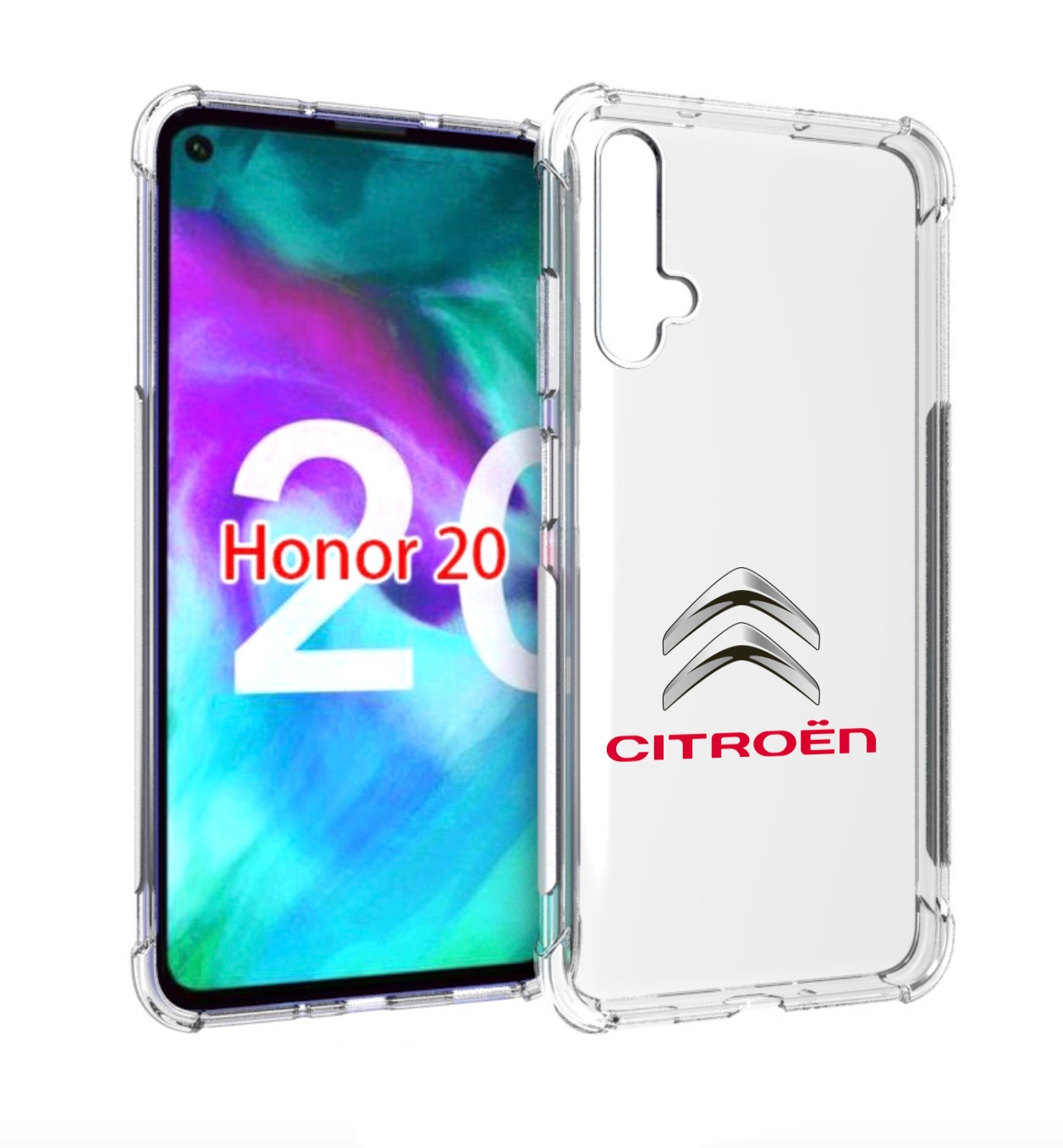 

Чехол бампер MyPads citroen-3 мужской для Honor 20, Прозрачный, Tocco