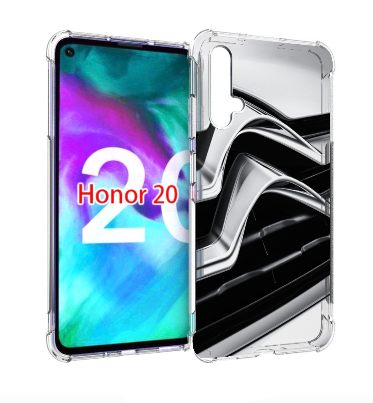 

Чехол бампер MyPads citroen-ситроен мужской для Honor 20, Прозрачный, Tocco