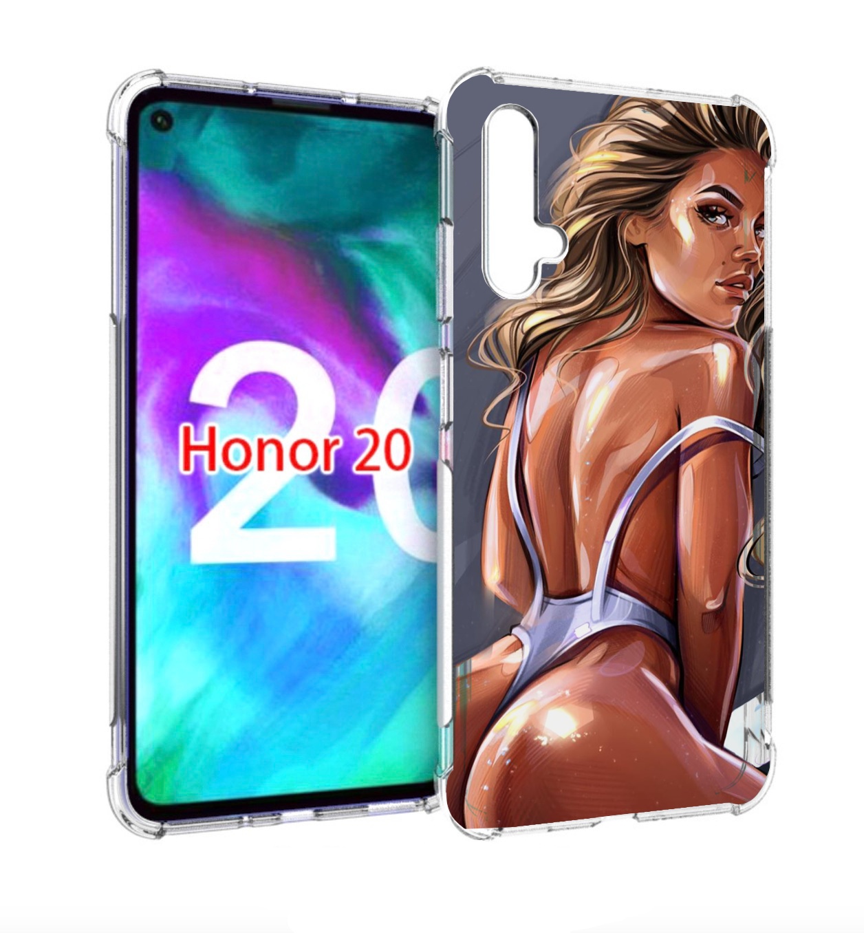 

Чехол бампер MyPads craigos-art для Honor 20, Прозрачный, Tocco