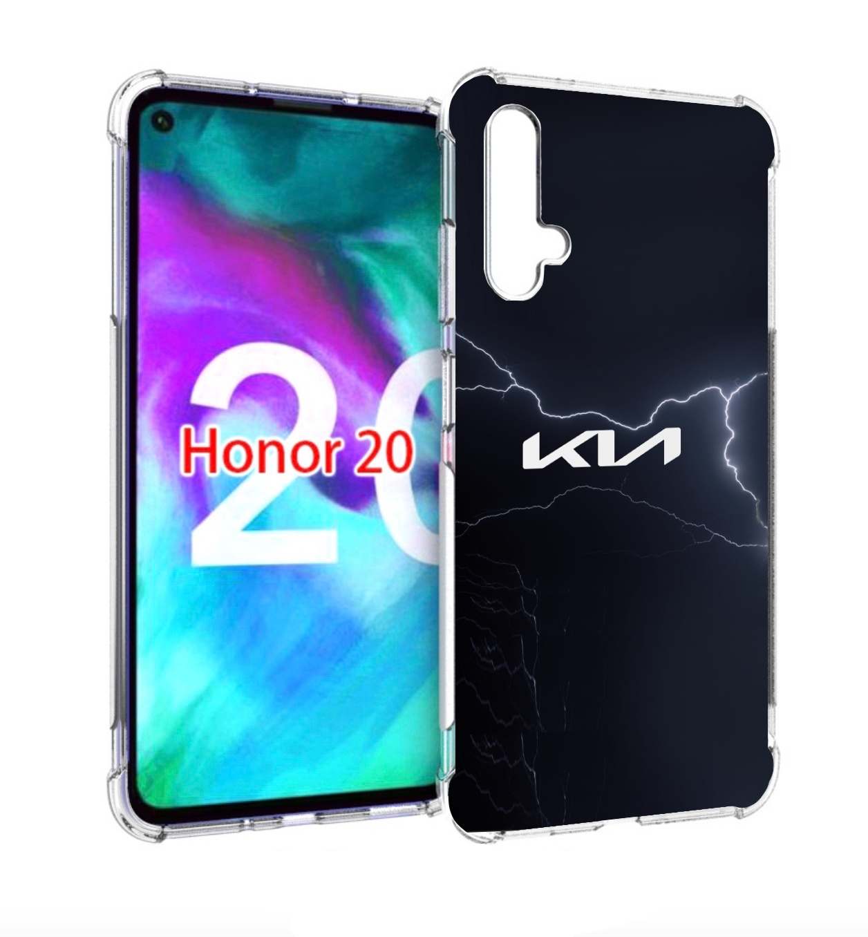 

Чехол бампер MyPads kia киа 2 для Honor 20, Прозрачный, Tocco