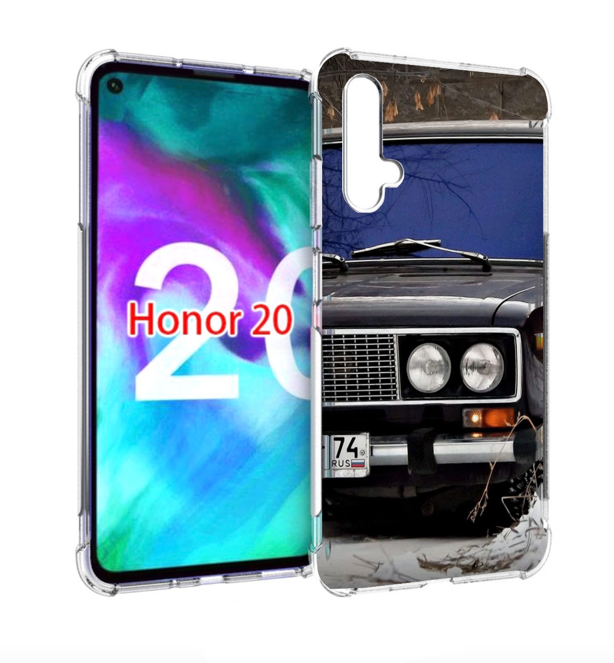 

Чехол бампер MyPads lada лада ваз 1 для Honor 20, Прозрачный, Tocco