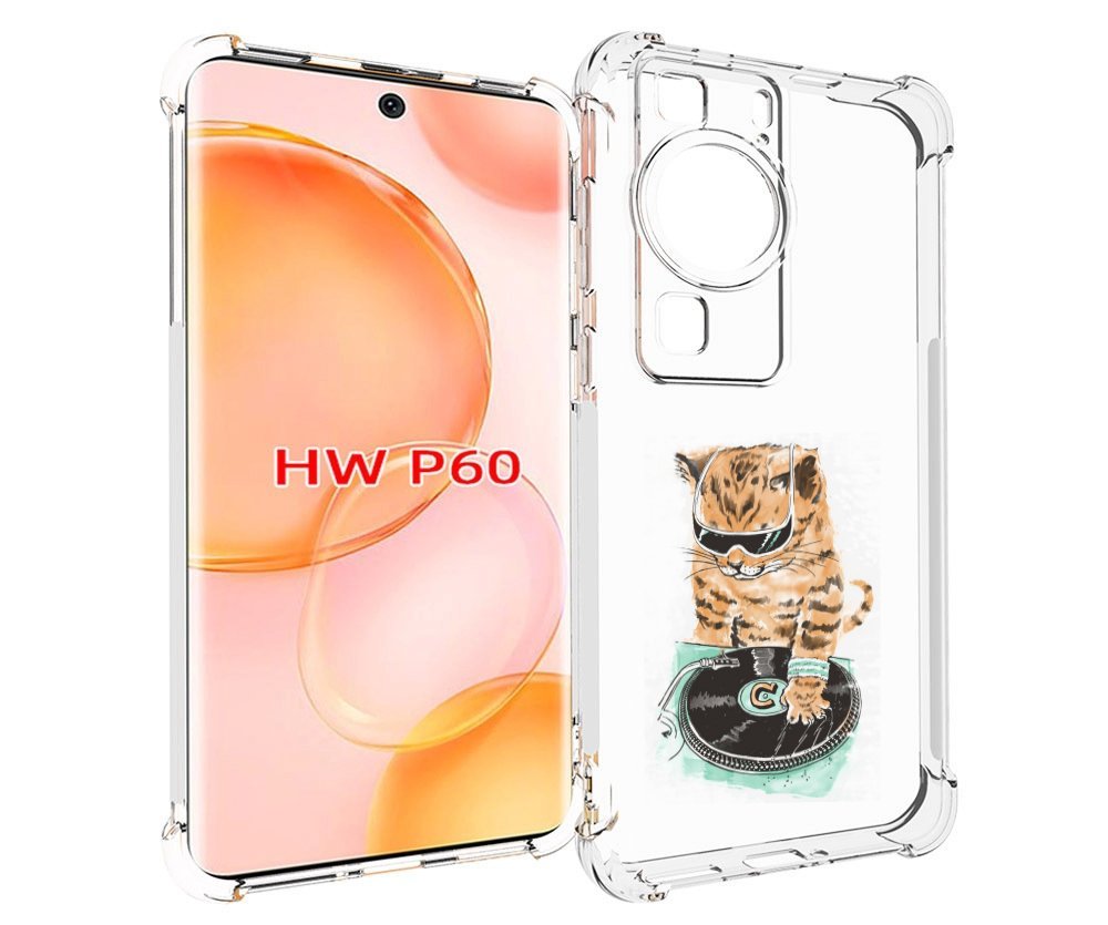 

Чехол MyPads Кот диджей для Huawei P60, Tocco
